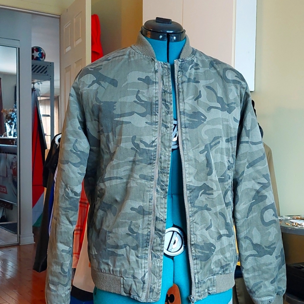 Factorie military bomber jacket size S
